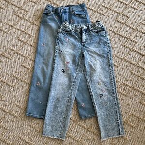 Two pairs of Cat and Jack size 10 girls jeans